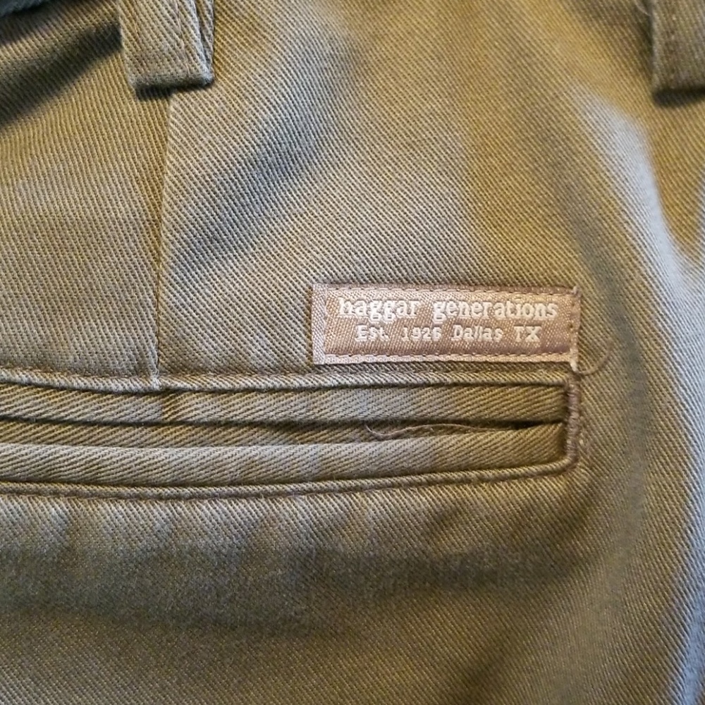 <HAGGER> Men's Casual Fit Khaki Slacks - 38x30